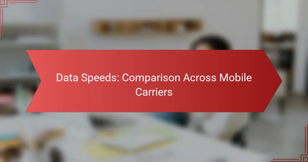 Velocidades de Datos: Comparación Entre Operadores Móviles