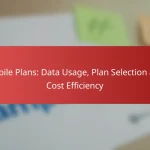 Mobile Plans: Data Usage, Plan Selection and Cost Efficiency